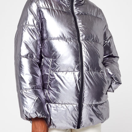 dames jas zilver s m l xl