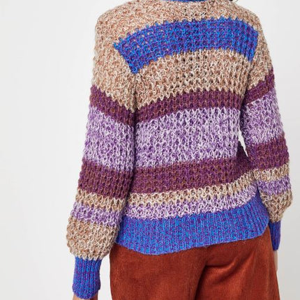 UNICORN Women's sweater purple beige blue xs s m l