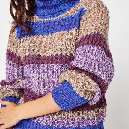 UNICORN Women's sweater purple beige blue xs s m l