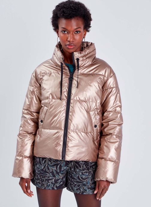 BIGRETAIL Ladies coat gold bronze xs s m l