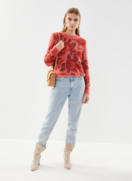 UNICORN Women's sweater red with flowers xs s m l xl