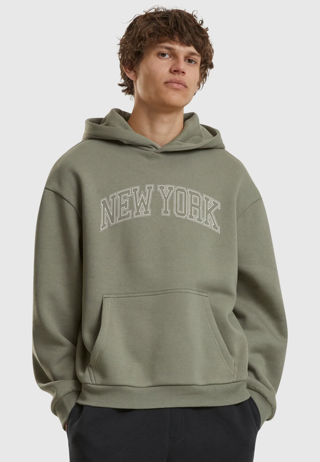 UNICORN Heren New york Hoodie paleolive S M L XL