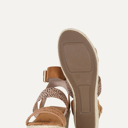 UNICORN Women's wedge sandals beige brown 38 41