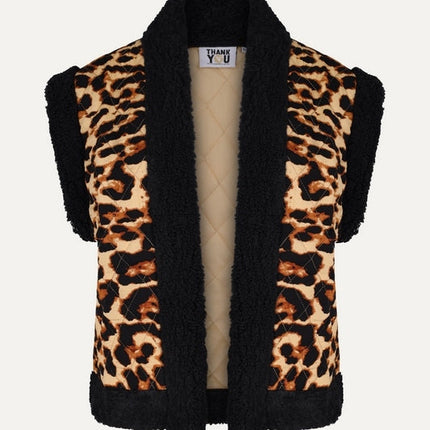 UNICORN Women's vest black tiger print s m l xl