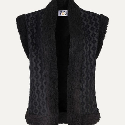 UNICORN Women's vest black tiger print s m l xl