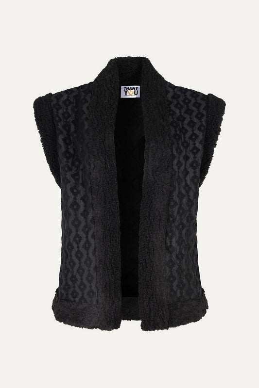 UNICORN Women's vest black tiger print s m l xl