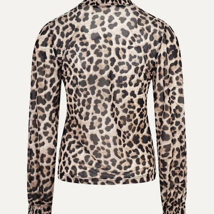 UNICORN Women's long-sleeved shirt with leopard print xs s m l xl