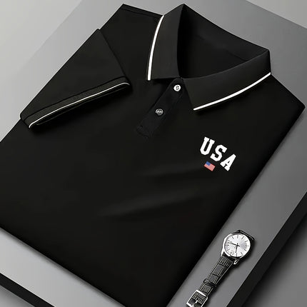 UNICORN USA Golf Shirt Button-Front Placket, Breathable Stretch Fabric s m l xl xxl