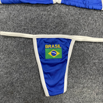 UNICORN Embroidered Bikini with Letter Patches, Fashionable Sexy Women's s m l xl