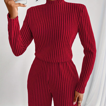 UNICORN Womens Elegant Long Sleeve Wide Leg Body Suit with Clavicle Collar s m l xl