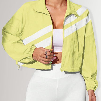 UNICORN Sports Zip-Up Stand Collar Jacket with Drawstring Hem Suitable for Running s m l