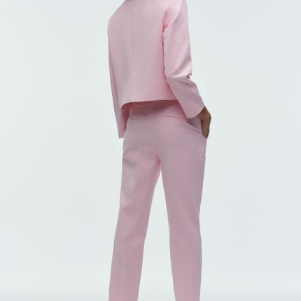 UNICORN Women's suit costume pink trousers blazer with gold-colored buttons xs s m l xl