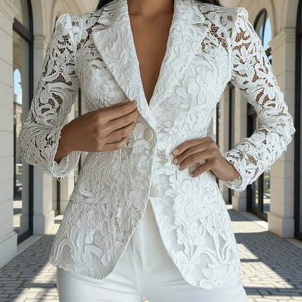 UNICORN Elegant Semi-Sheer Spring And Summer Blazer with Lining for Women s m l xl xxl