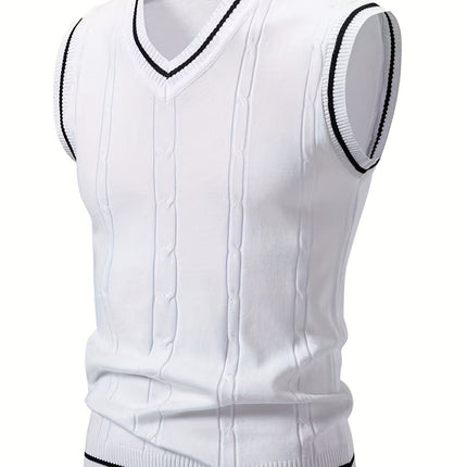 UNICORN Cross-Border Men'S Vest with a Twisted Knit Design s m l xl xxl xxxl