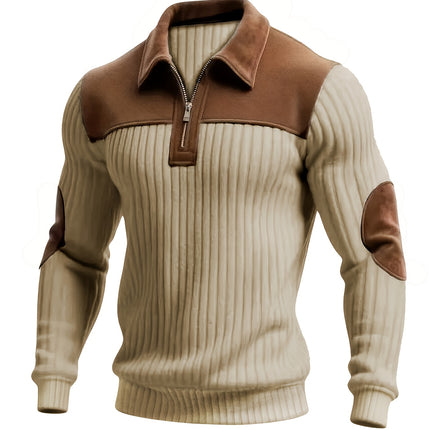 UNICORN Long Sleeve Jacquard Knit Sweater Color Block Stripes s m l xl xxl xxxl