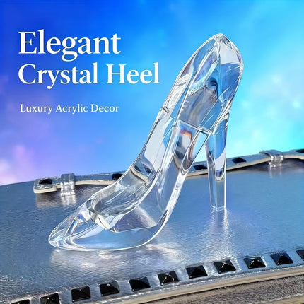 UNICORN Transparent Acrylic High Heel Figurines transparent white