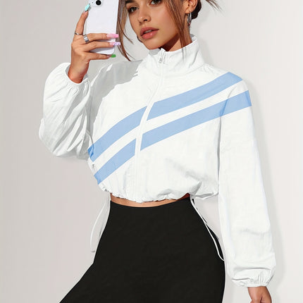 UNICORN Sports Zip-Up Stand Collar Jacket with Drawstring Hem Suitable for Running s m l