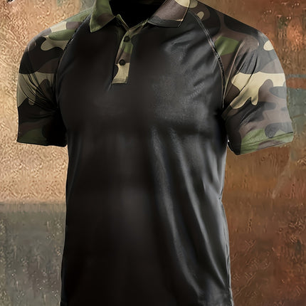 UNICORN Slim-Fit Classic Easy Short-Sleeve Polo Shirt with Camouflage s m l xl xxl xxxl