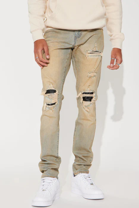 UNICORN Men's jeans blue yellow xxs xs s m l xl