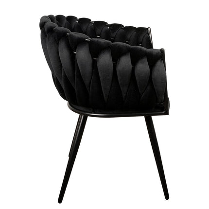 UNICORN bucket chair wave black set of 2