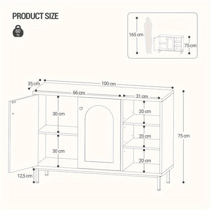 UNICORN Bathroom Storage Cabinet Freestanding Bathroom Storage