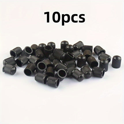 UNICORN Black PE Tire Valve Cap Set: Durable And Versatile for Car, SUV, Bike, Truck