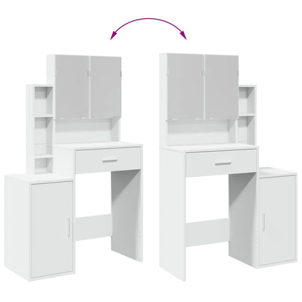 UNICORN Dressing Table Makeup with Mirror Black White Brown Grey Dressing Table