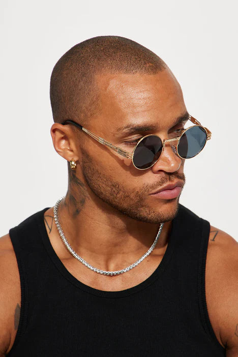 UNICORN Men's sunglasses black gold