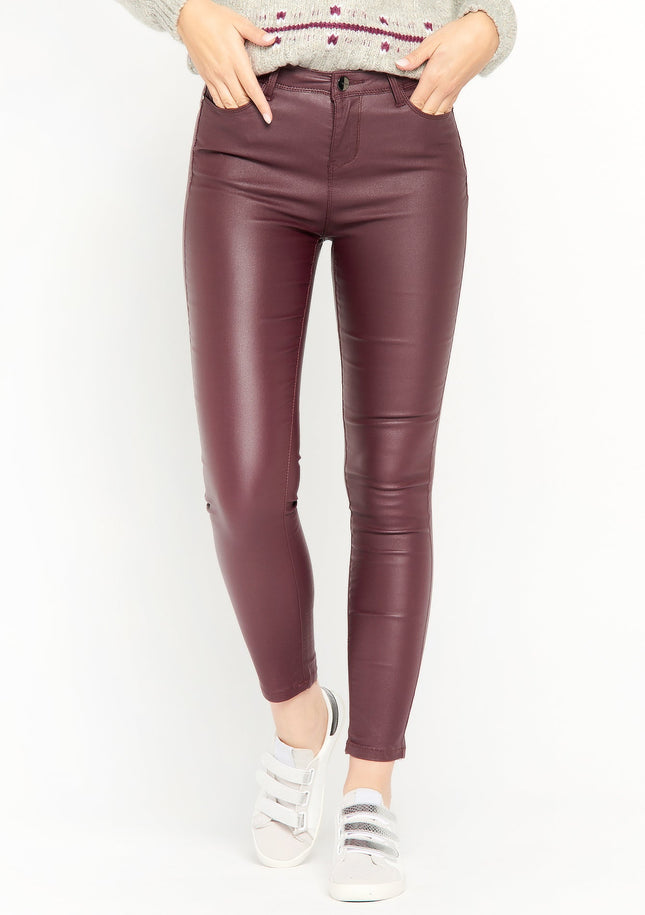 UNICORN Women's trousers dark brown faux leather xs s m l xl xxl xxxl xxxxl