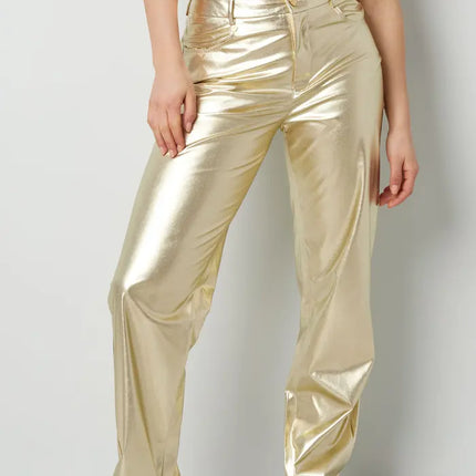 UNICORN Metallic pants - Gold color S M L