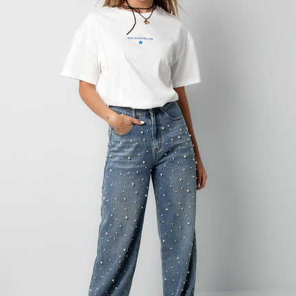 UNICORN Denim jeans pearl adoration blue S M L
