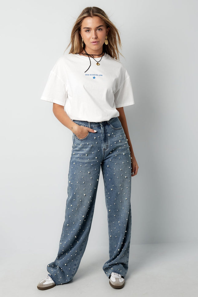 UNICORN Denim jeans pearl adoration blue S M L