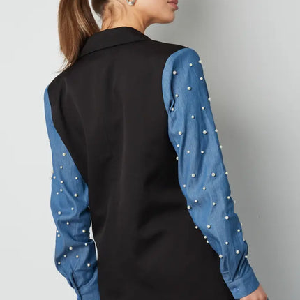 UNICORN Blazer denim & dazzle Black s m l