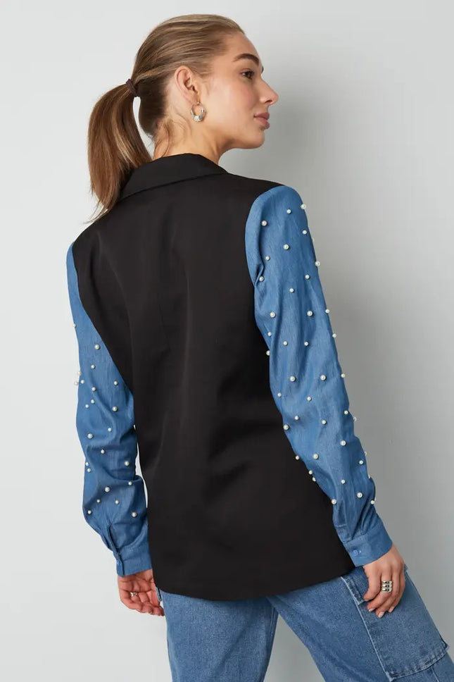 UNICORN Blazer denim & dazzle Black s m l