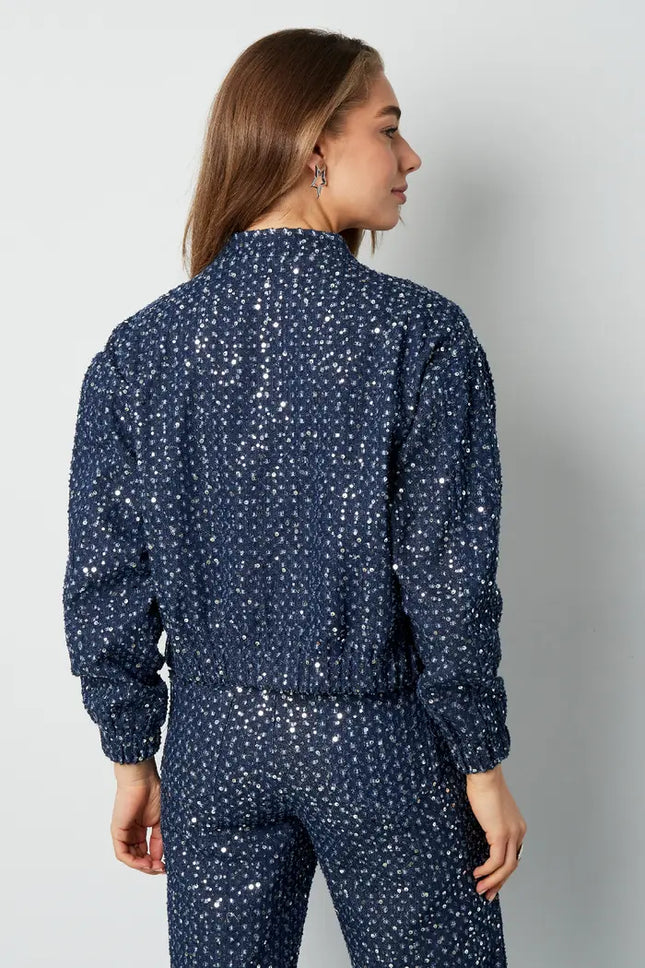 UNICORN jacket with sequins denim blue s m l