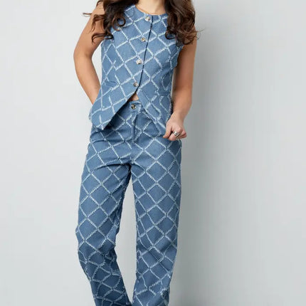UNICORN Jeans grids of grace light blue sm l