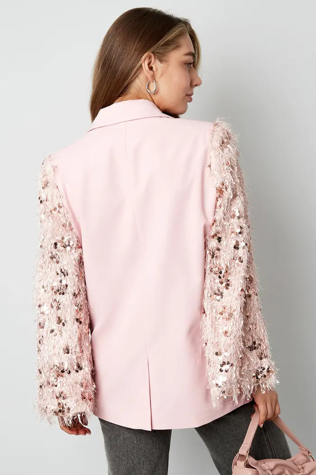 UNICORN Blazer fluffy sparkle Pink XS S M L XL XXL
