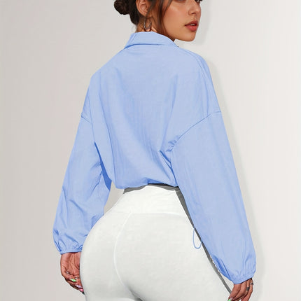 UNICORN Sports Zip-Up Stand Collar Jacket with Drawstring Hem Suitable for Running s m l