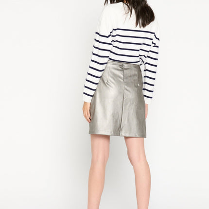 UNICORN Women's skirt metallic silver xs s m l xl xxl xxxl xxxxl