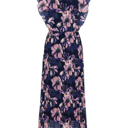 Dames jurk blauw roze m l xl xxl xxxl