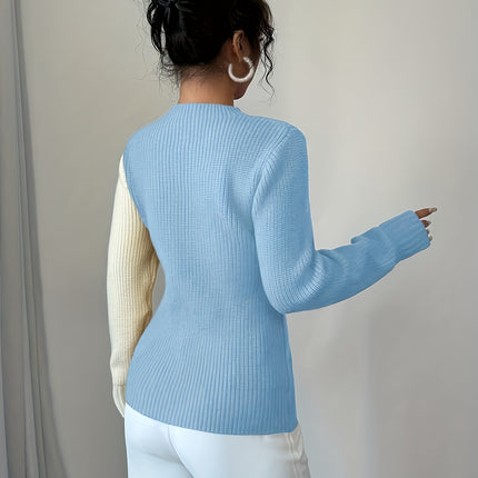 UNICORN Womens Valentine's Day Color-block Heart Pattern Pullover s m l xl