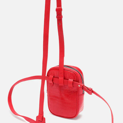 UNICORN Men's chest bag leather red