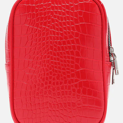 UNICORN Men's chest bag leather red