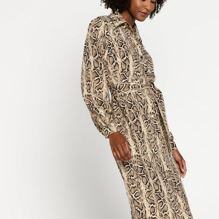 Dames jurk slangenprint xs s m l xl xxl 3xl