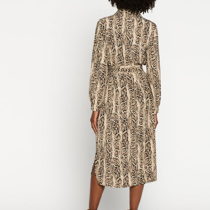 Dames jurk slangenprint xs s m l xl xxl 3xl