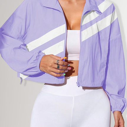 UNICORN Sports Zip-Up Stand Collar Jacket with Drawstring Hem Suitable for Running s m l
