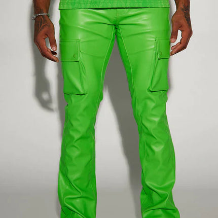UNICORN Men's leather pants green red blue black beige s m l xl xxl
