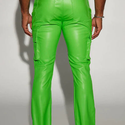 UNICORN Men's leather pants green red blue black beige s m l xl xxl