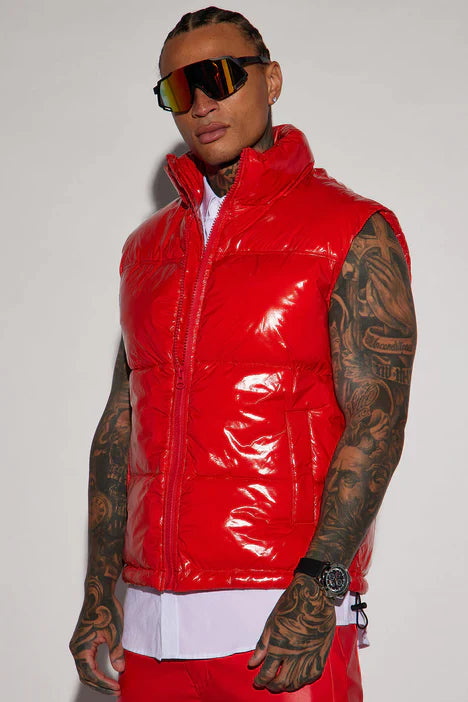 UNICORN Men's jacket leather red black S M L XL XXL XXXL