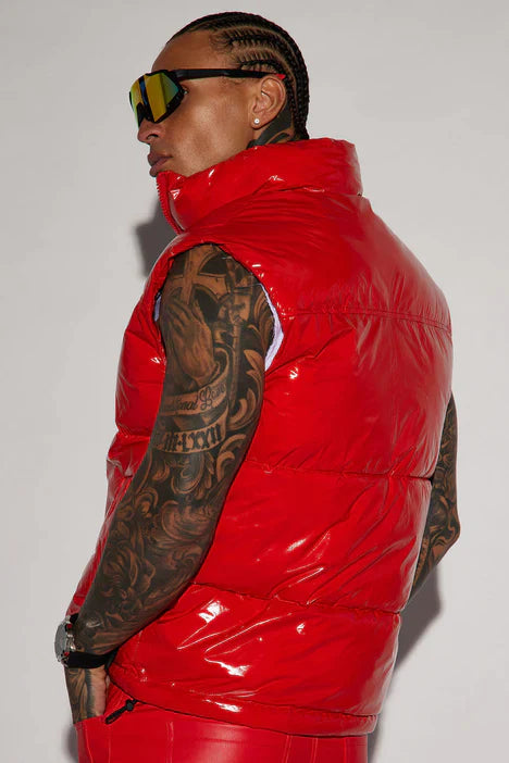 UNICORN Men's jacket leather red black S M L XL XXL XXXL